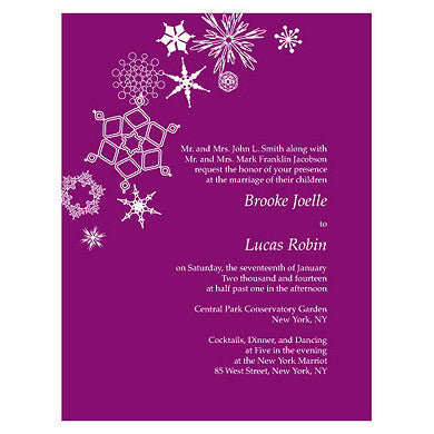 WINTER FINERY INVITATION - AyaZay Wedding Shoppe