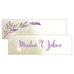 FEATHER WHIMSY SMALL RECTANGULAR FAVOUR TAG - AyaZay Wedding Shoppe