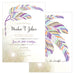 FEATHER WHIMSY INVITATION - AyaZay Wedding Shoppe