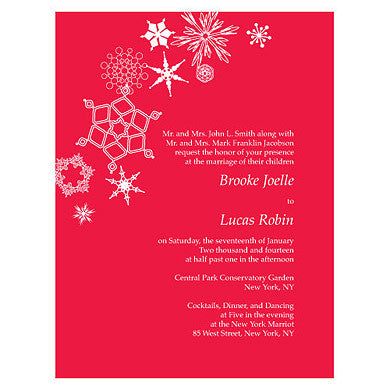 WINTER FINERY INVITATION - AyaZay Wedding Shoppe