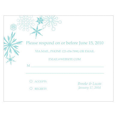 WINTER FINERY RSVP - AyaZay Wedding Shoppe