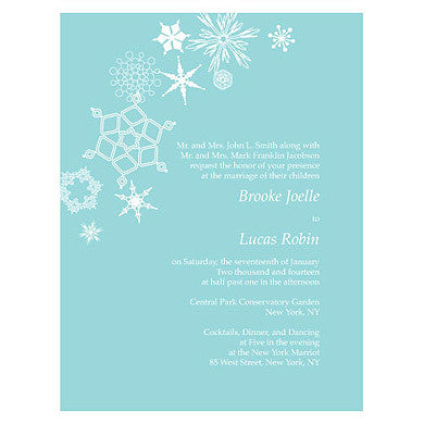 WINTER FINERY INVITATION - AyaZay Wedding Shoppe