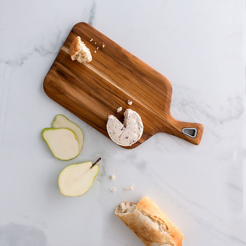 NATURAL TEAK CUTTING AND SERVING BOARD - AyaZay Wedding Shoppe