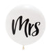 36" JUMBO WHITE ROUND WEDDING BALLOON - "MR" or "MRS"