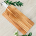 PERSONALIZED WOODEN CUTTING & SERVING BOARD WITH WHITE HANDLE  -  MODERN COUPLE