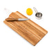 PERSONALIZED WOODEN CUTTING & SERVING BOARD WITH WHITE HANDLE  -  MODERN COUPLE