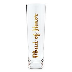 STEMLESS TOASTING CHAMPAGNE FLUTE FOR WEDDING PARTY - MAID OF HONOR