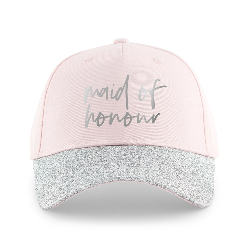 WOMEN'S WEDDING PARTY GLITTER HATS - MAID OF HONOUR