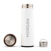 PERSONALIZED STAINLESS STEEL CYLINDER TRAVEL BOTTLE - CONTEMPORARY VERTICAL TEXT