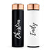 PERSONALIZED STAINLESS STEEL CYLINDER TRAVEL BOTTLE - CALLIGRAPHY