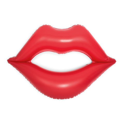 RED LIPS INFLATABLE POOL FLOAT