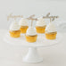 NATURAL WOOD CUPCAKE TOPPER PICKS - LOVE COLLECTION - SET OF 12