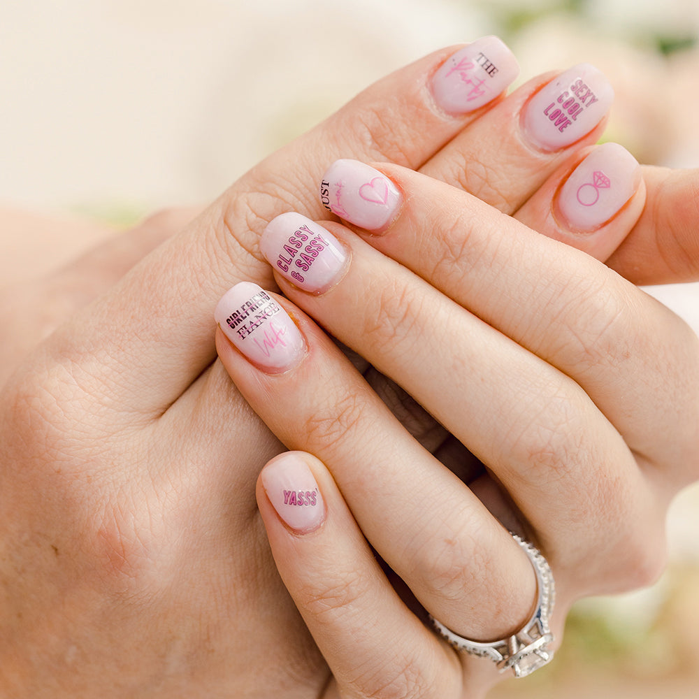 bachelorette nails the bride