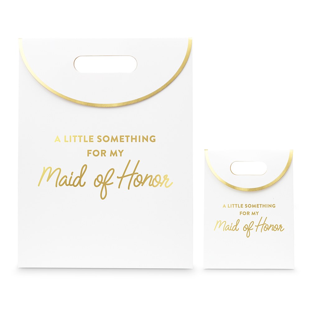 PAPER GIFT BAG WITH HANDLES - FOR MY MAID OF HONOR