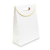 PAPER GIFT BAG WITH HANDLES - GOLD STRIPE