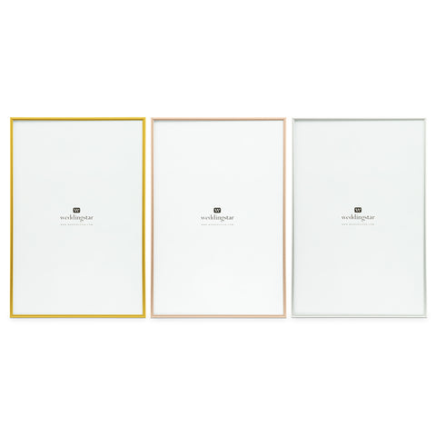 LARGE 12 X 18" METALLIC PICTURE FRAME - GOLD, SILVER & ROSE GOLD