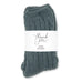 COZY SHERPA LINED CABLE KNIT SLIPPER SOCKS - THANK YOU WRAP
