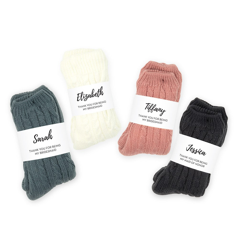 COZY SHERPA LINED CABLE KNIT SLIPPER SOCKS - CALLIGRAPHY  WRAP
