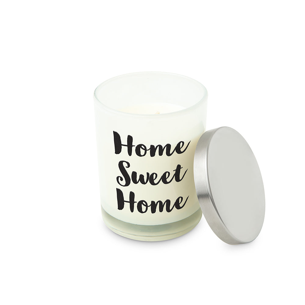 PERSONALIZED GLASS JAR GIFT CANDLE WITH LID - HOME SWEET HOME