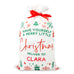 LARGE PERSONALIZED DRAWSTRING SANTA SACK FOR GIFTS -  MERRY LITTLE.CHRISTMAS
