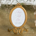 SMALL OVAL BAROQUE FRAME - GOLD - AyaZay Wedding Shoppe
