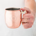 PERSONALIZED COPPER MOSCOW MULE DRINK MUG - CIRCLE MONOGRAM ETCHING