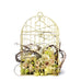 MODERN DECORATIVE BIRDCAGE WITH BIRDS IN FLIGHT - AyaZay Wedding Shoppe