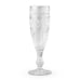 VINTAGE INSPIRED PRESSED GLASS FLUTE IN CLEAR