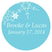 WINTER FINERY SMALL STICKER - AyaZay Wedding Shoppe