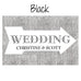 Pointing Arrow Wedding Directional Sign - AyaZay Wedding Shoppe