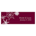 WINTER FINERY SMALL RECTANGULAR TAG - AyaZay Wedding Shoppe