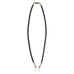 23" FACE MASK LANYARD WITH MAGNETIC SAFETY RELEASE - BLACK/SILVER