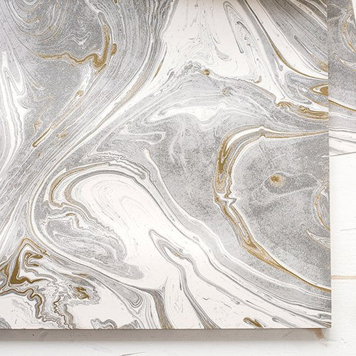 GRAY & GOLD MARBLED PAPER PLACEMATS - AyaZay Wedding Shoppe