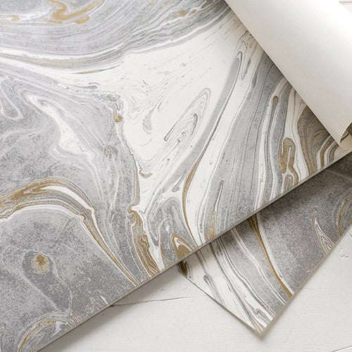 GRAY & GOLD MARBLED PAPER PLACEMATS - AyaZay Wedding Shoppe
