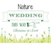 HOMESPUN CHARM WEDDING DIRECTIONAL SIGN - AyaZay Wedding Shoppe