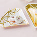 SMALL DIAMOND DISPOSABLE PAPER PARTY PLATES - GOLD (8/pkg)