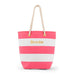BLISS STRIPED TOTE - PINK AND WHITE - AyaZay Wedding Shoppe