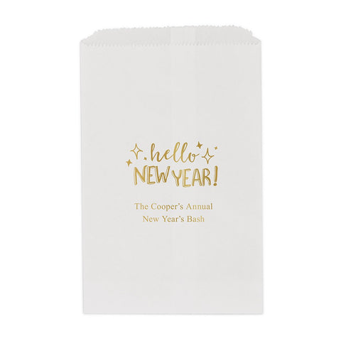 HELLO NEW YEAR FLAT POCKET STYLE GOODIE BAG