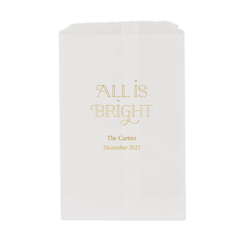 ALL IS BRIGHT FLAT POCKET STYLE GOODIE BAG