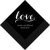 PERSONALIZED FOIL PRINTED PAPER NAPKINS - Love Signature

(50/pkg)