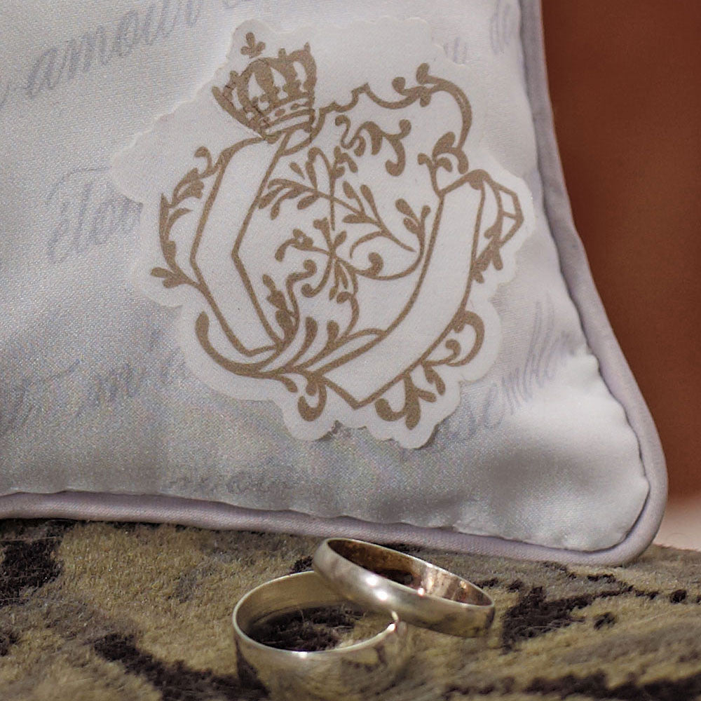 PARISIAN LOVE LETTER BLOSSOM RING PILLOW - AyaZay Wedding Shoppe