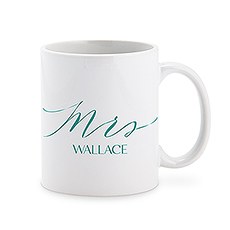 PERSONALIZED COFFEE MUG - MRS - AyaZay Wedding Shoppe