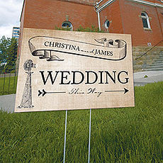RUSTIC COUNTRY WEDDING DIRECTIONAL SIGN - AyaZay Wedding Shoppe