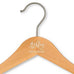 PERSONALIZED WOODEN WEDDING HANGER - CALLIGRAPHIC NAME PRINTING