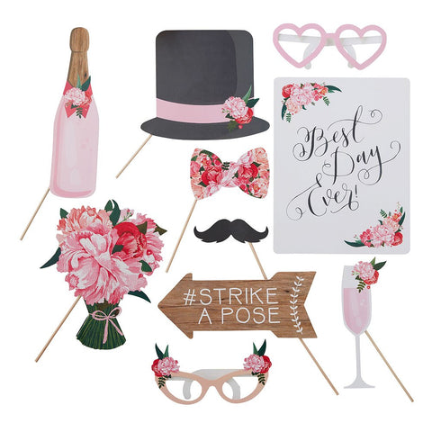PHOTO BOOTH PROPS - FLORAL WHIMSY