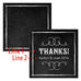 SQUARE FAVOUR TAG WITH CHALKBOARD PRINT DESIGN - AyaZay Wedding Shoppe
